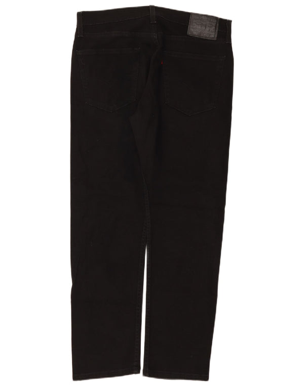 Levi's Masculino 502 Tapered Jeans W32 L30 Algodão Preto