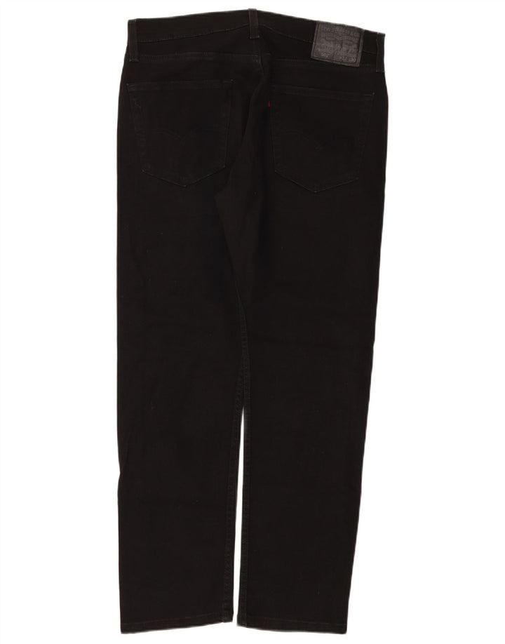 Levi's Masculino 502 Tapered Jeans W32 L30 Algodão Preto