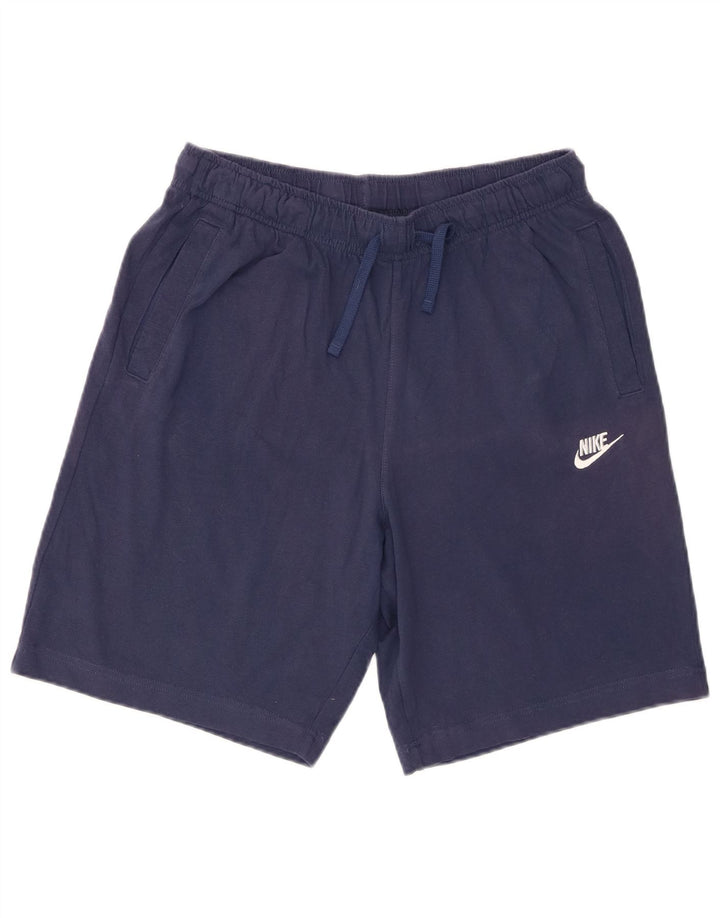 Shorts esportivos masculinos Puma médio azul marinho algodão