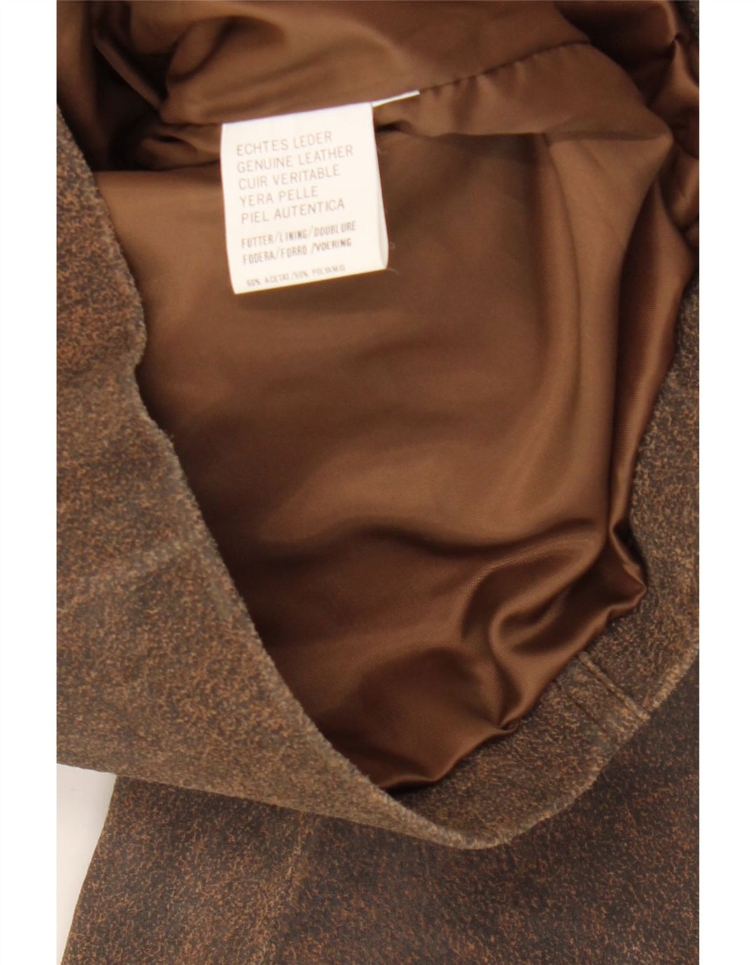 Jaqueta blazer feminina vintage de camurça com 5 botões IT 42 marrom médio