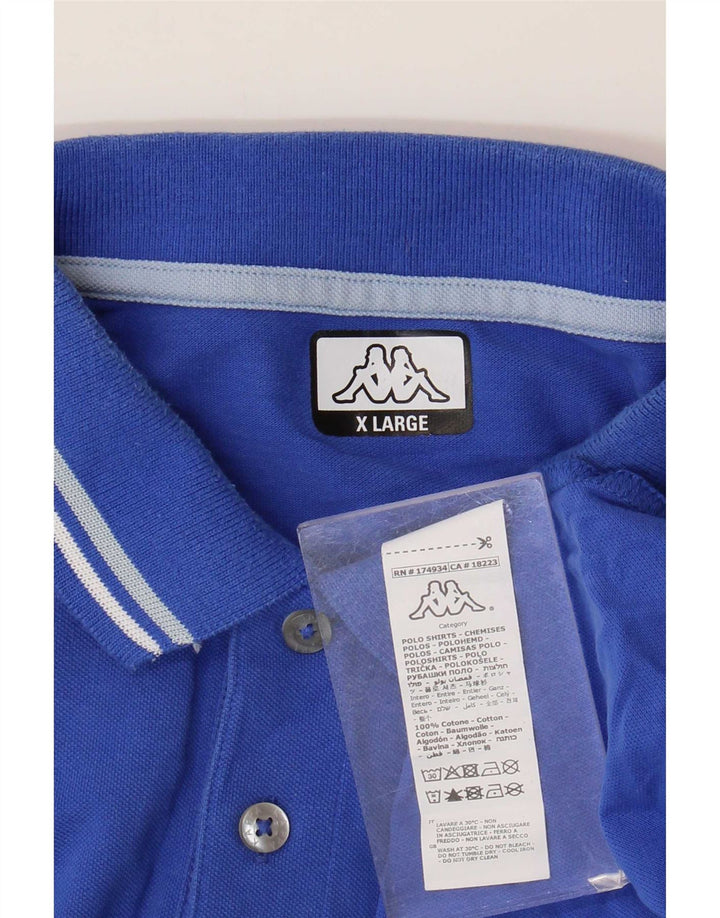Camisa polo masculina Kappa XL algodão azul