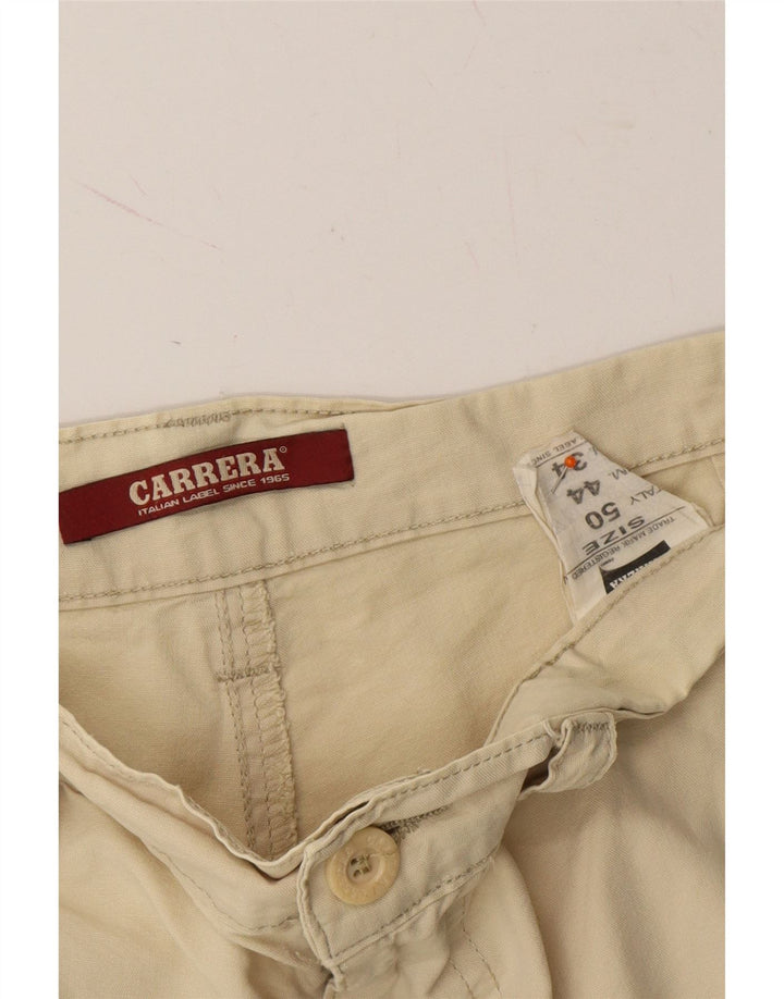 CARRERA Mens Chino Shorts IT 50 Large W34 Beige Cotton Vintage Carrera and Second-Hand Carrera from Messina Hembry 