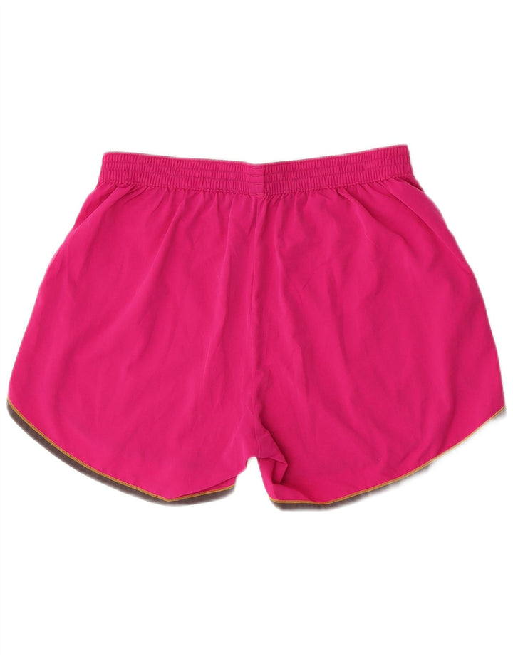 Shorts esportivos femininos Under Armour UK 16 grande poliéster rosa