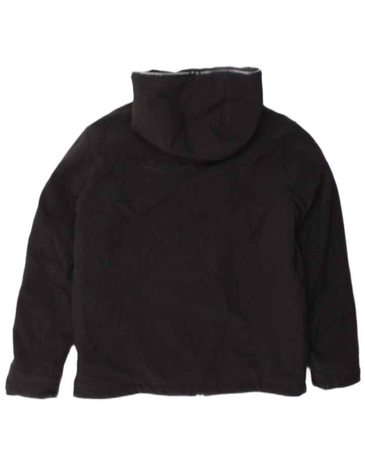 Jaqueta acolchoada com capuz para meninos Calvin Klein Jeans 13-14 anos poliéster preto