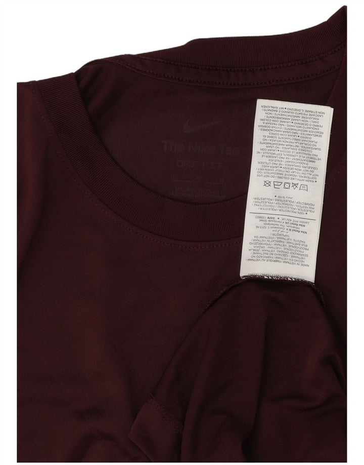 Camiseta Nike Masculina Dri Fit Top Grande Poliéster Borgonha