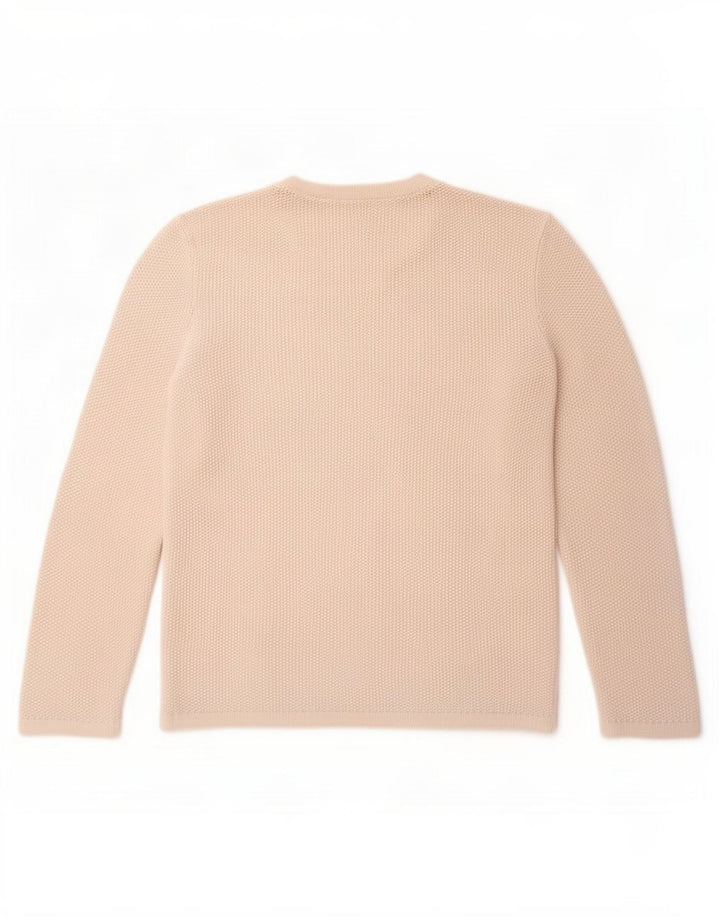 Suéter masculino Cos com gola redonda e algodão branco médio