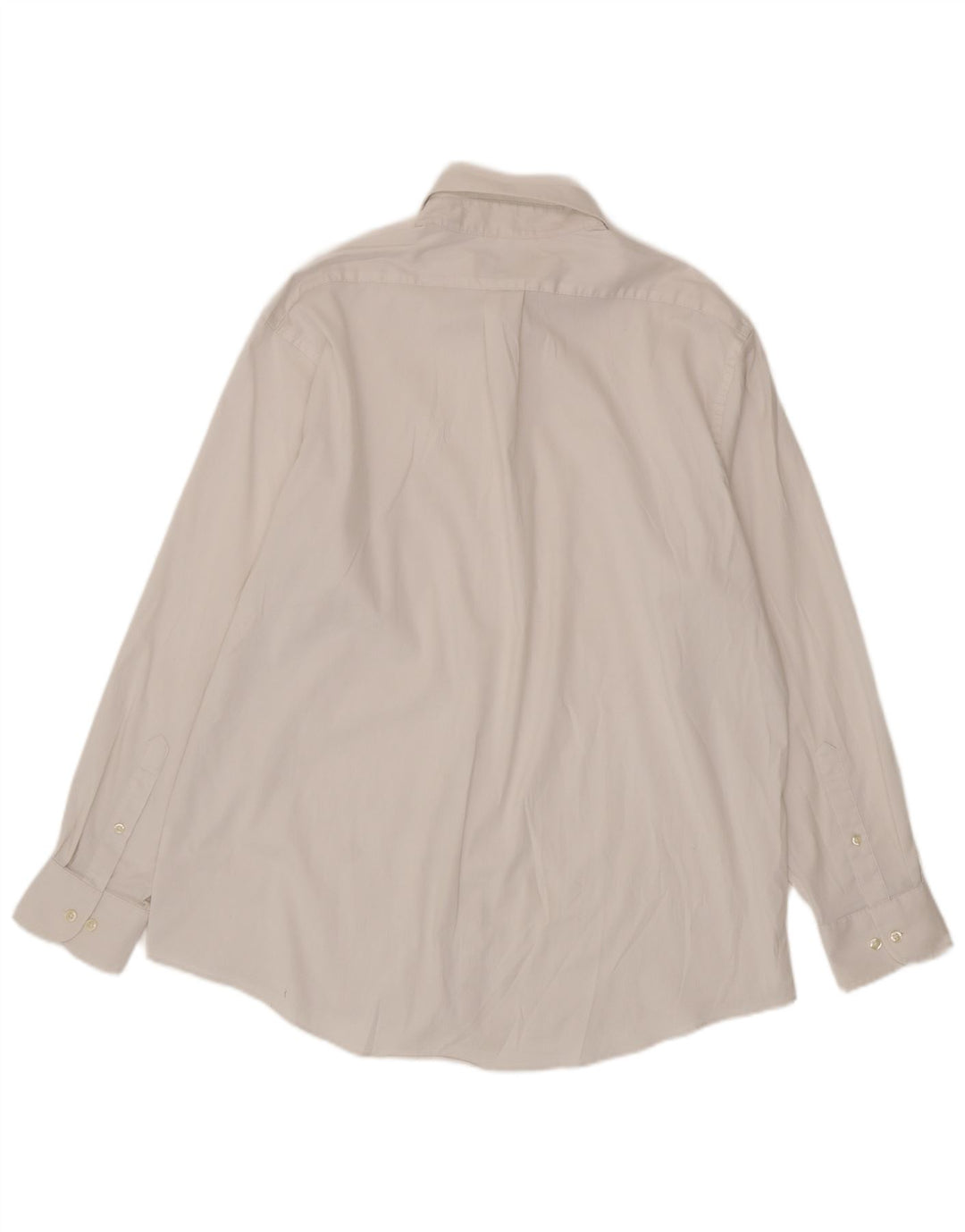 Camisa masculina Chaps Regular Fit tamanho 17 1/2 grande algodão branco