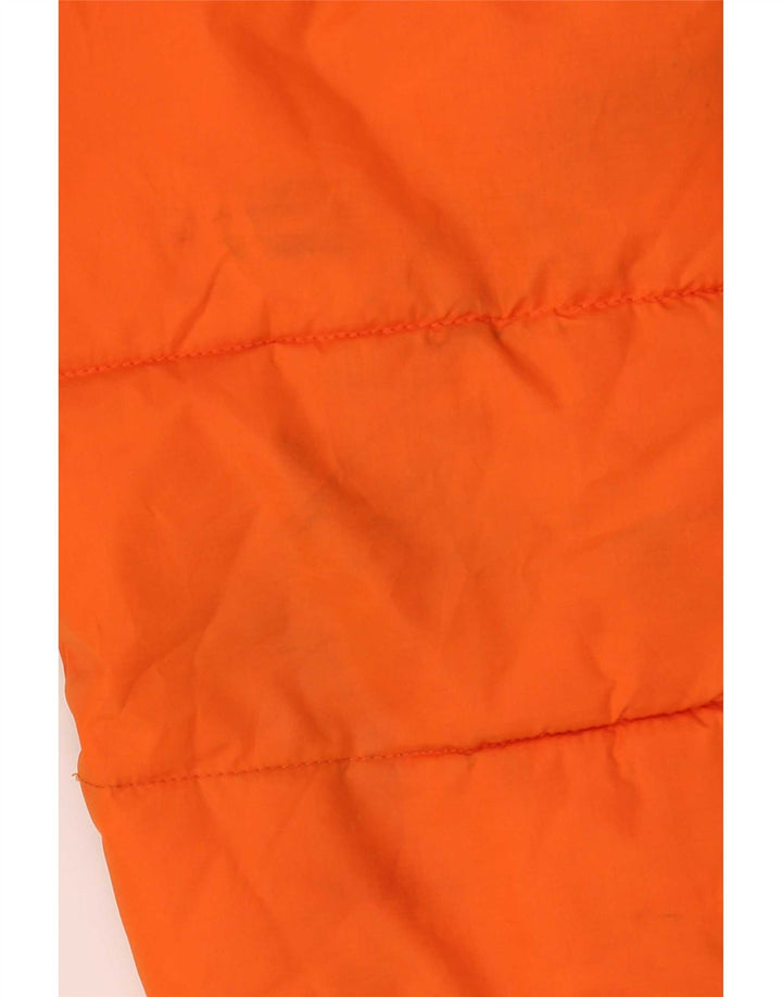 Jaqueta acolchoada gráfica North Sails Boys 13-14 anos laranja bloco colorido