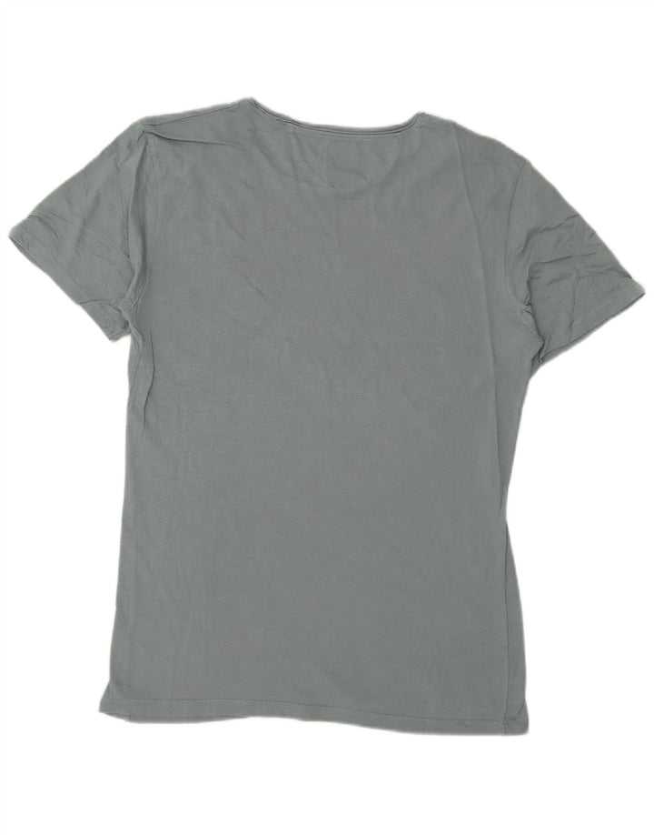 Zara Camiseta Masculina Top Pequeno Cinza