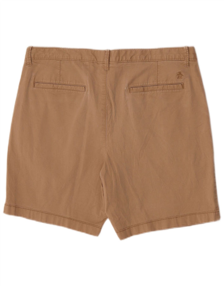 Penguin Mens Chino Shorts W36 Grande Algodão Bege