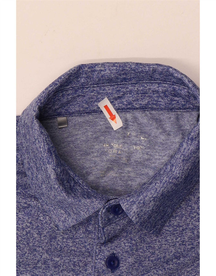 Camisa polo masculina Under Armour grande listrada azul