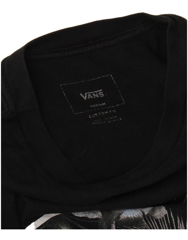 Camiseta masculina VANS Custom Fit Graphic Top Médio Algodão Preto