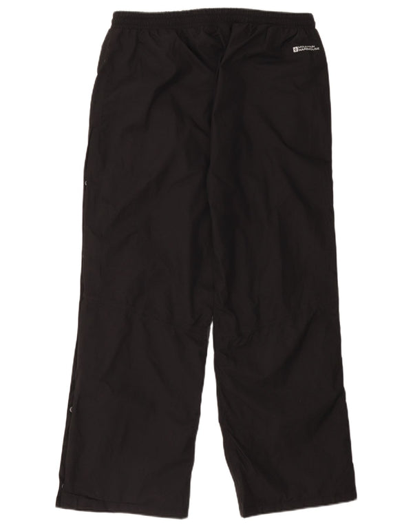 Calça impermeável feminina UK 14 grande nylon preto do armazém da montanha
