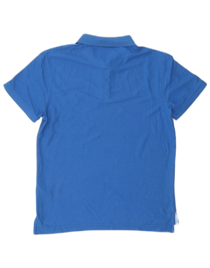 Camisa polo masculina Izod Slim Fit algodão azul médio