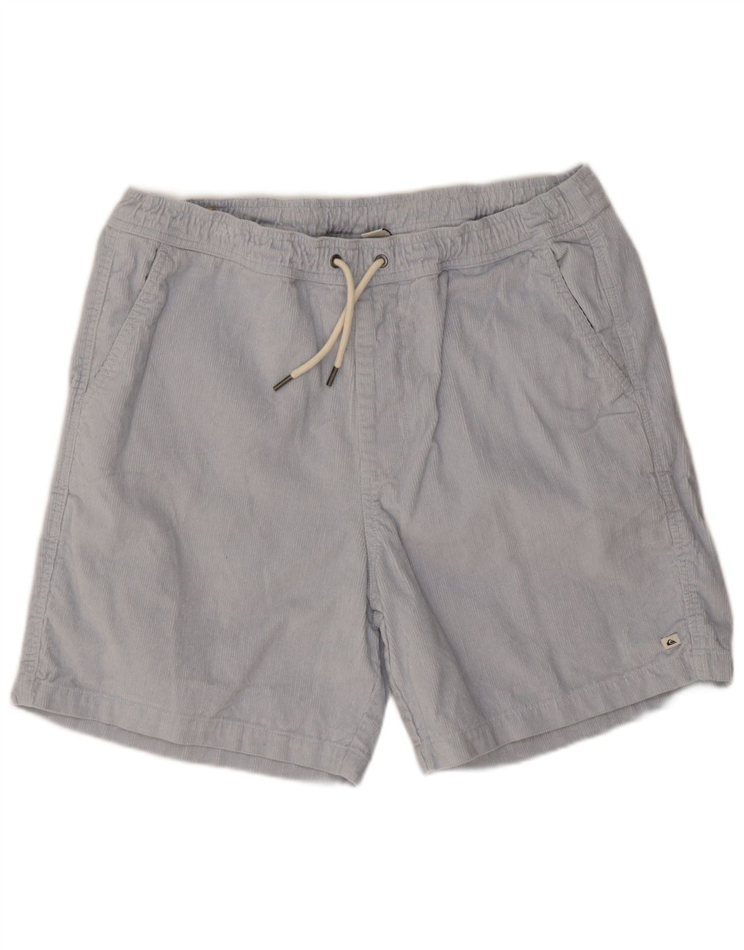 Shorts de veludo masculino Quiksilver médio W32 azul algodão