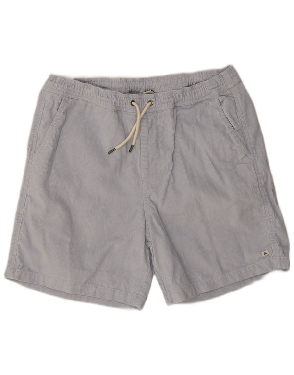 Shorts de veludo masculino Quiksilver médio W32 azul algodão