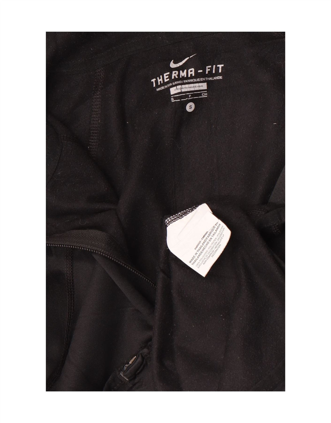 Suéter masculino Nike Therma-Fit Zip com capuz pequeno poliéster preto