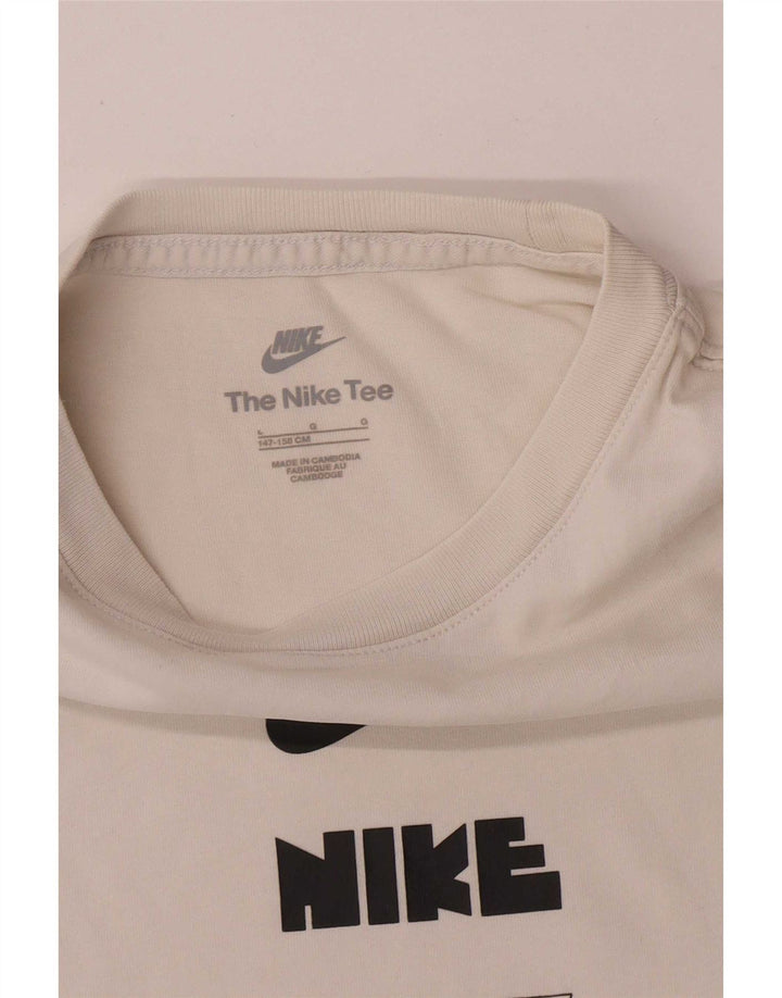 Camiseta Nike Boys Graphic Top 12-13 anos grande branco