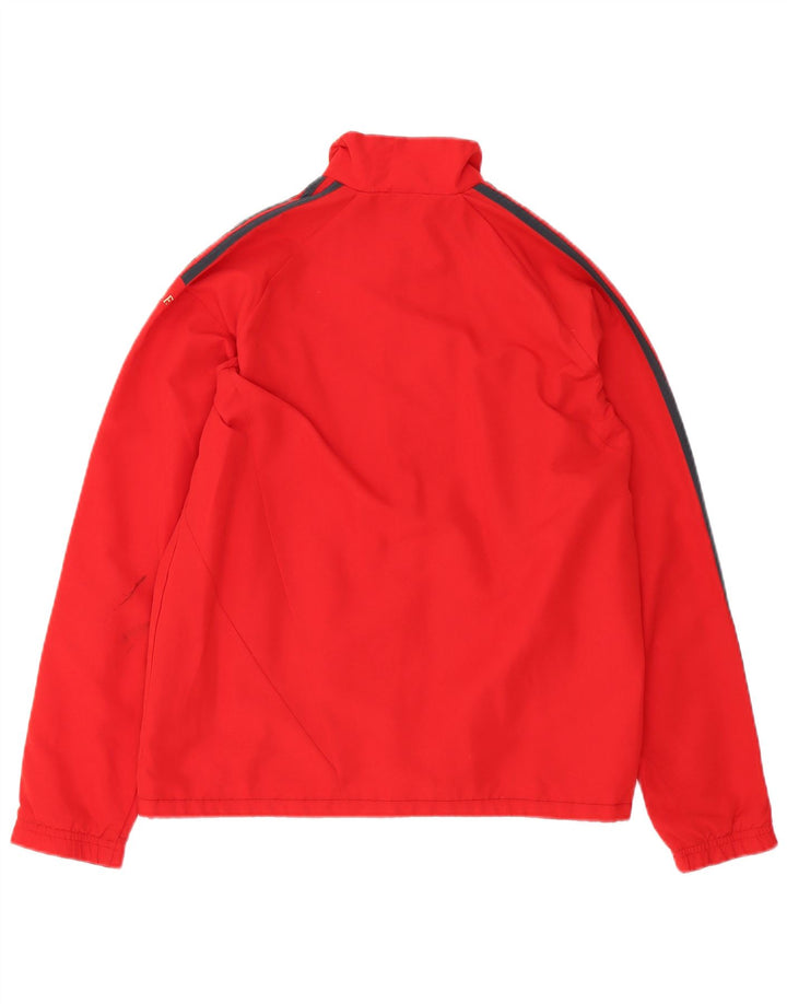 ADIDAS Boys Liverpool Tracksuit Top Jacket 13-14 Anos Vermelho Colorblock