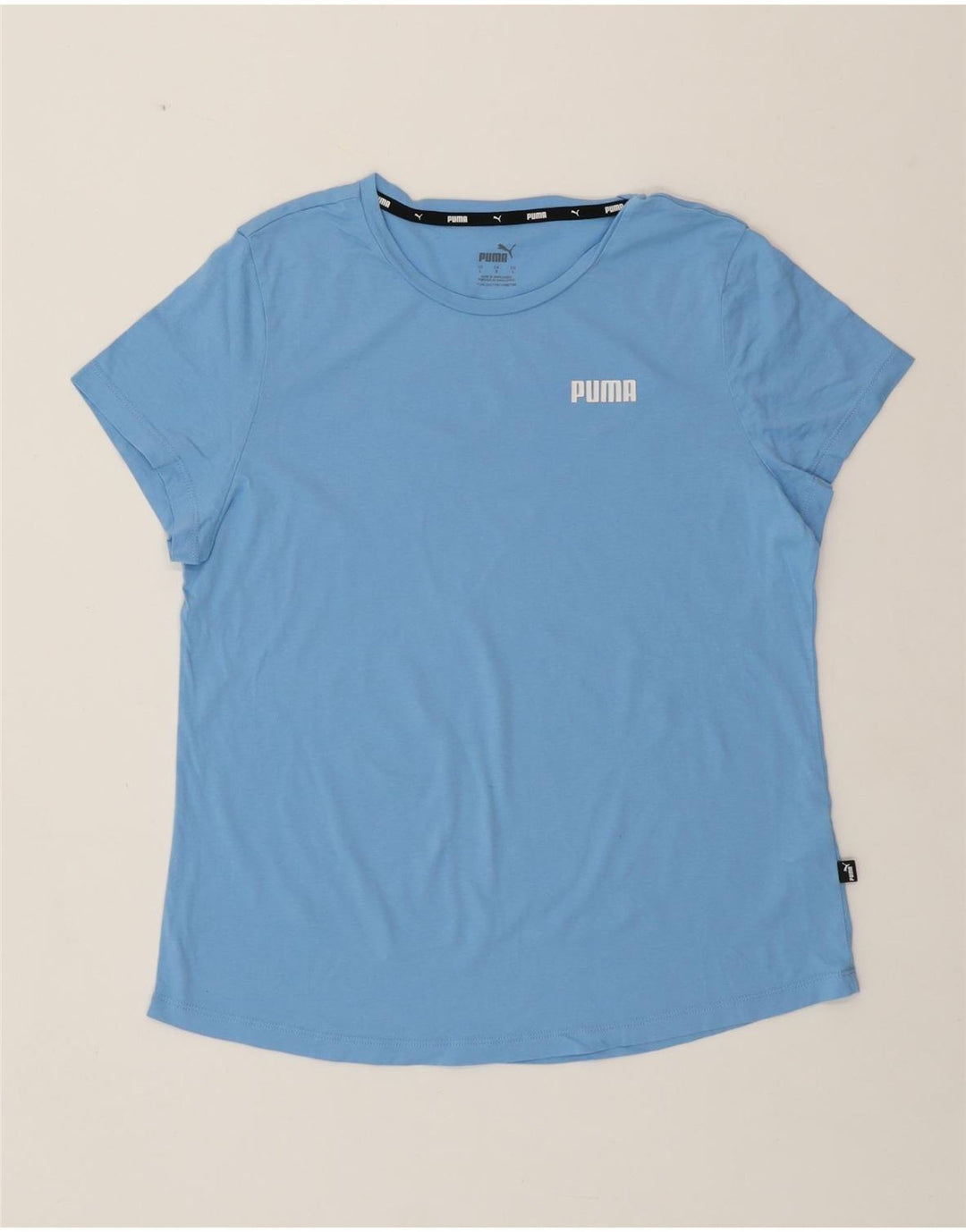 Camiseta feminina PUMA UK 16 grande algodão azul