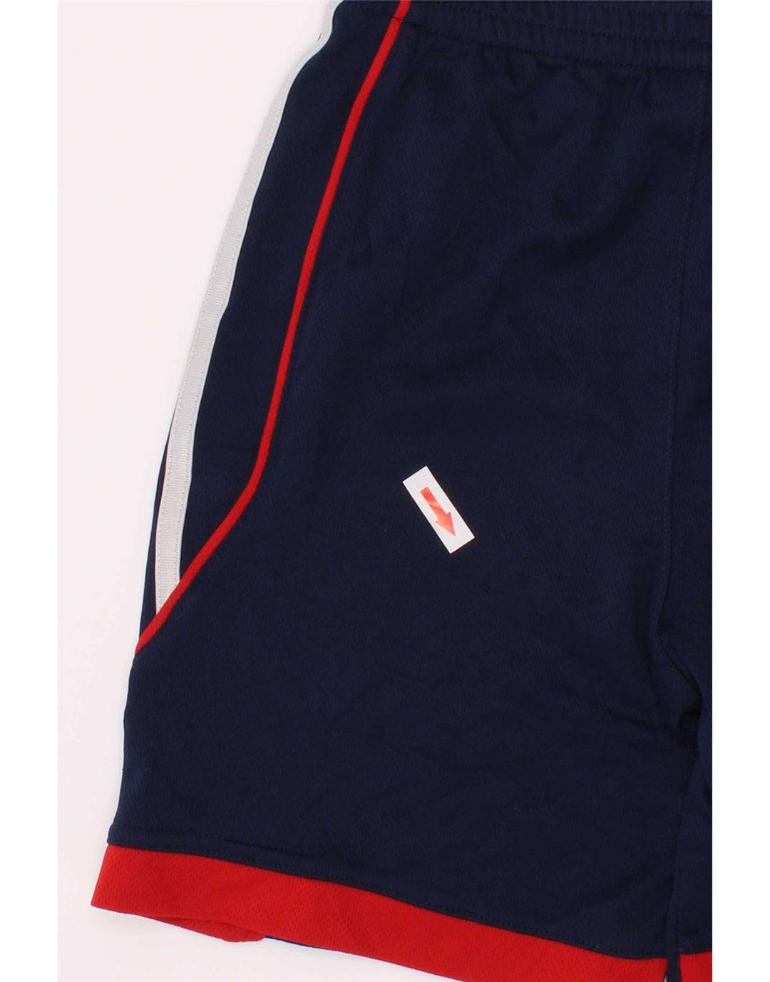 Shorts esportivos masculinos Adidas 5-6 anos azul marinho colorblock poliéster