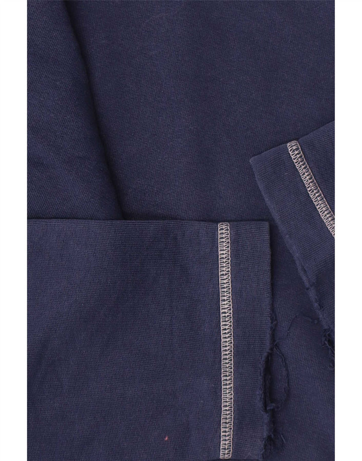 Top masculino Levi's manga comprida médio azul marinho algodão colorblock