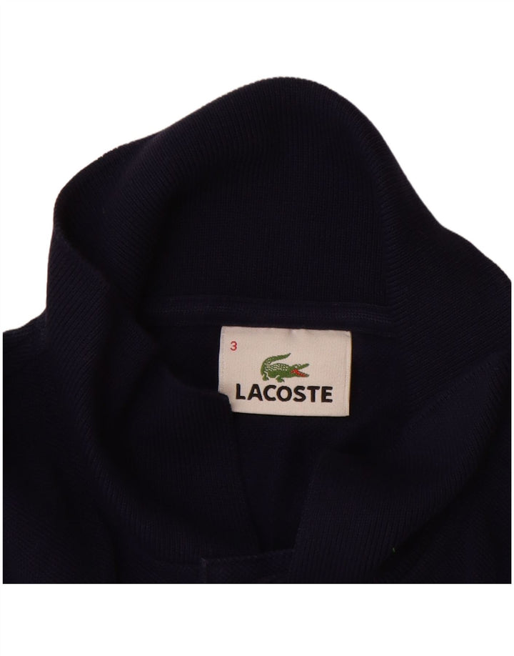 Camisa polo masculina LACOSTE tamanho 3 pequeno algodão azul marinho