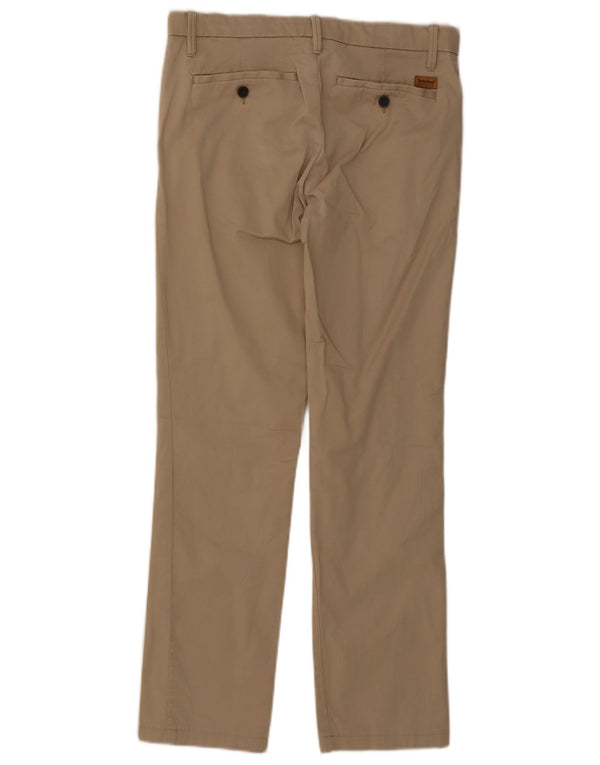 Calça cargo masculina Timberland Slim Fit W30 L30 algodão bege