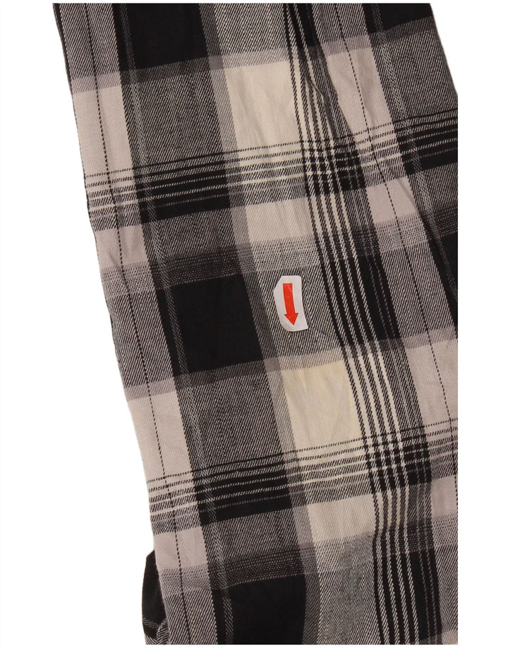 Wrangler Camisa masculina de flanela com ajuste regular verificado pequeno algodão xadrez preto