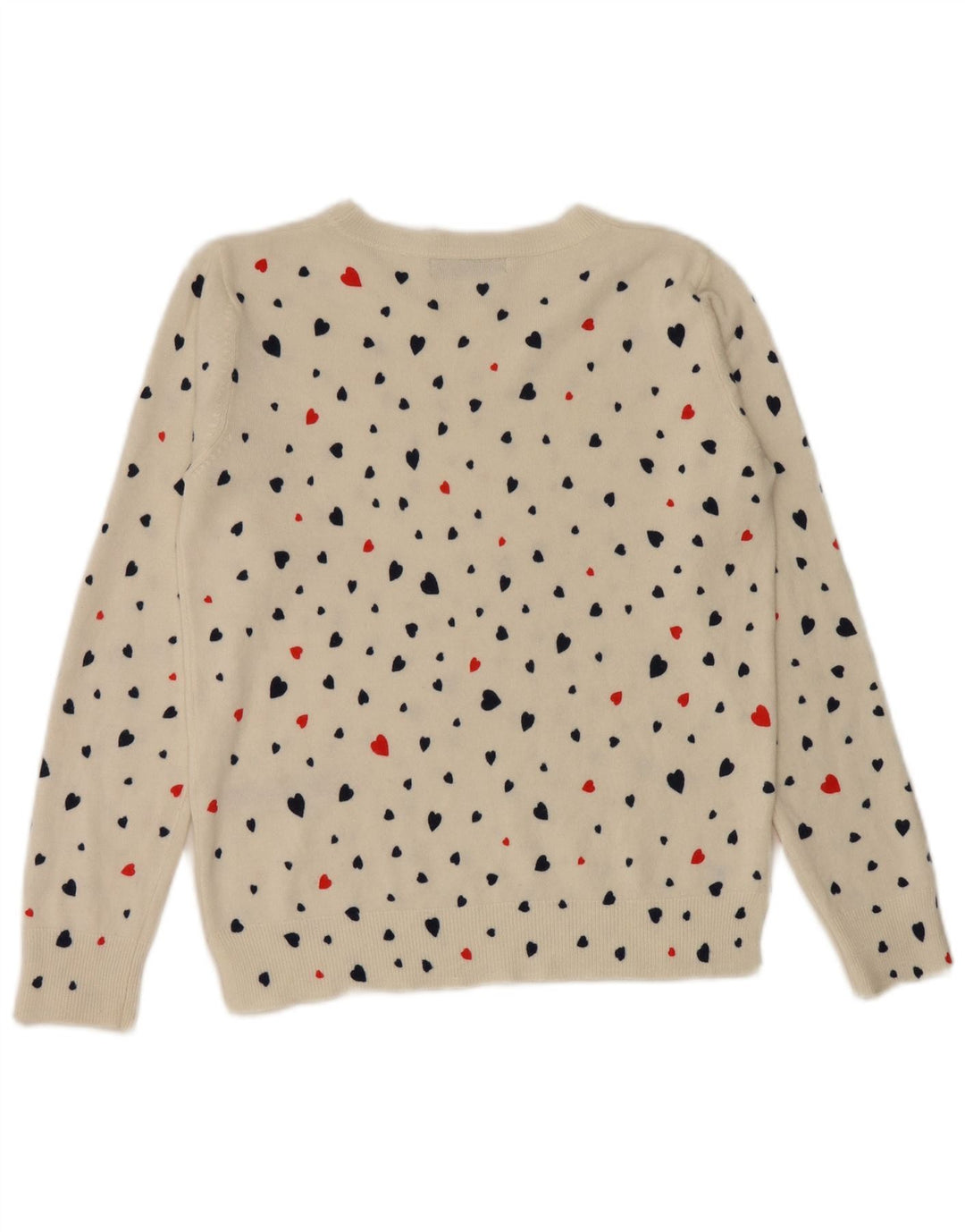 Suéter feminino Marks & Spencer com gola canoa Reino Unido 12 médio branco