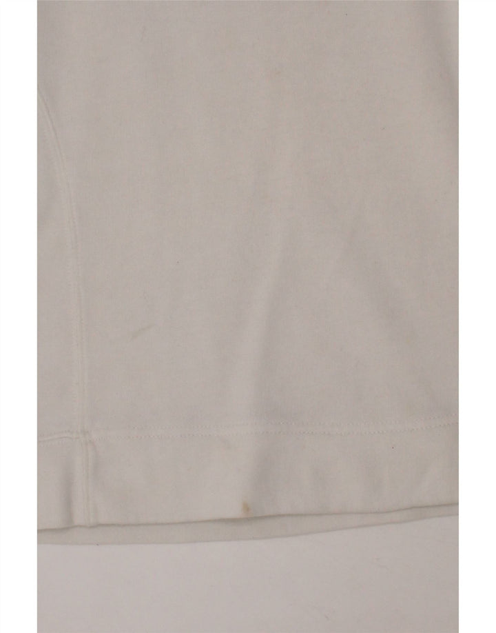 NORTH SAILS Girls Graphic Sweatshirt Jumper 5-6 Years White Cotton Vintage North Sails and Second-Hand North Sails from Messina Hembry 