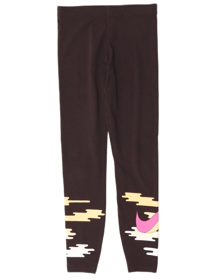Leggings Nike Feminino UK 14 Médio Preto Colorblock