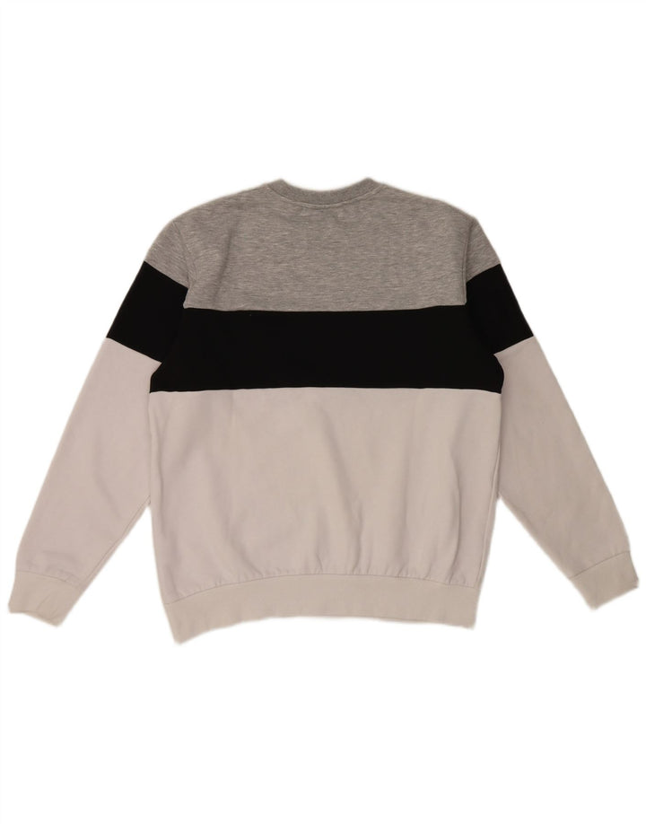 Fila Moletom Gráfico Masculino Jumper Grande Multicolorido Colorblock Algodão