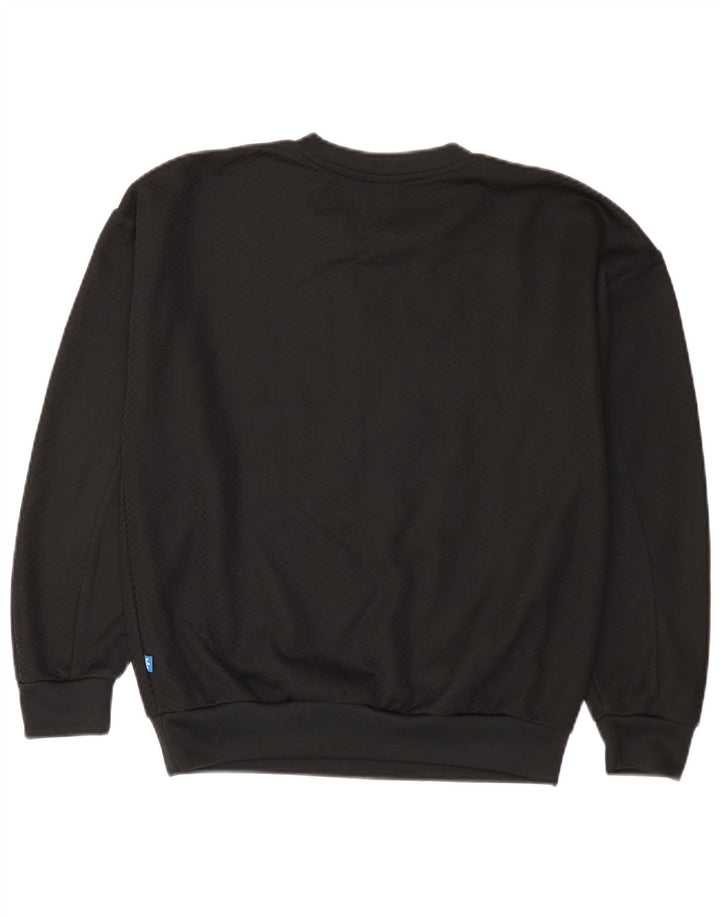Adidas Womens Graphic Sweatshirt Jumper UK 8 Pequeno Preto Geométrico