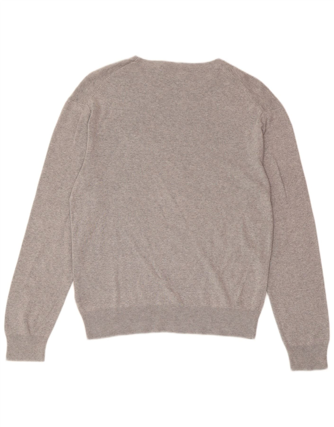 POLO RALPH LAUREN Suéter masculino slim fit com gola canoa cinza médio