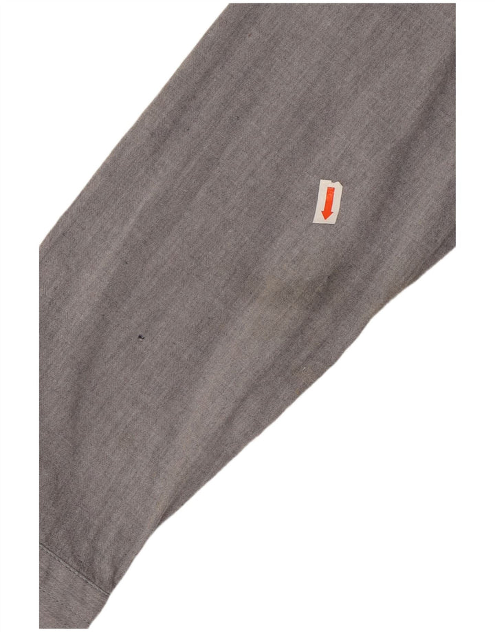 Camisa masculina slim fit HARMONT & BLAINE pequena algodão cinza