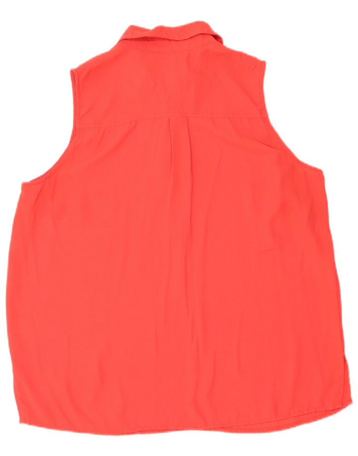 Blusa feminina sem mangas MICHAEL KORS Reino Unido 14 grande vermelho