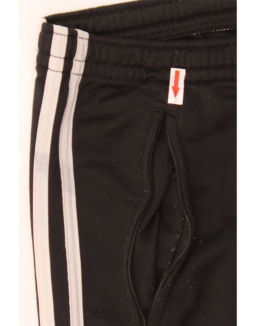 Calça de treino masculina ADIDAS UK 36/38 pequena preta poliéster