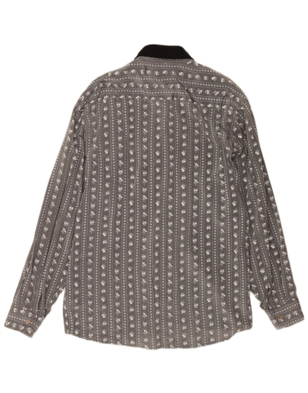 Camisa masculina Mac grande cinza floral