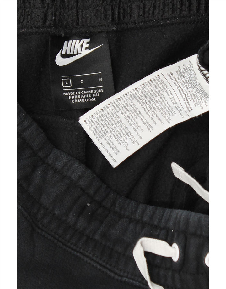 Calça de treino masculina Nike joggers grande algodão azul marinho
