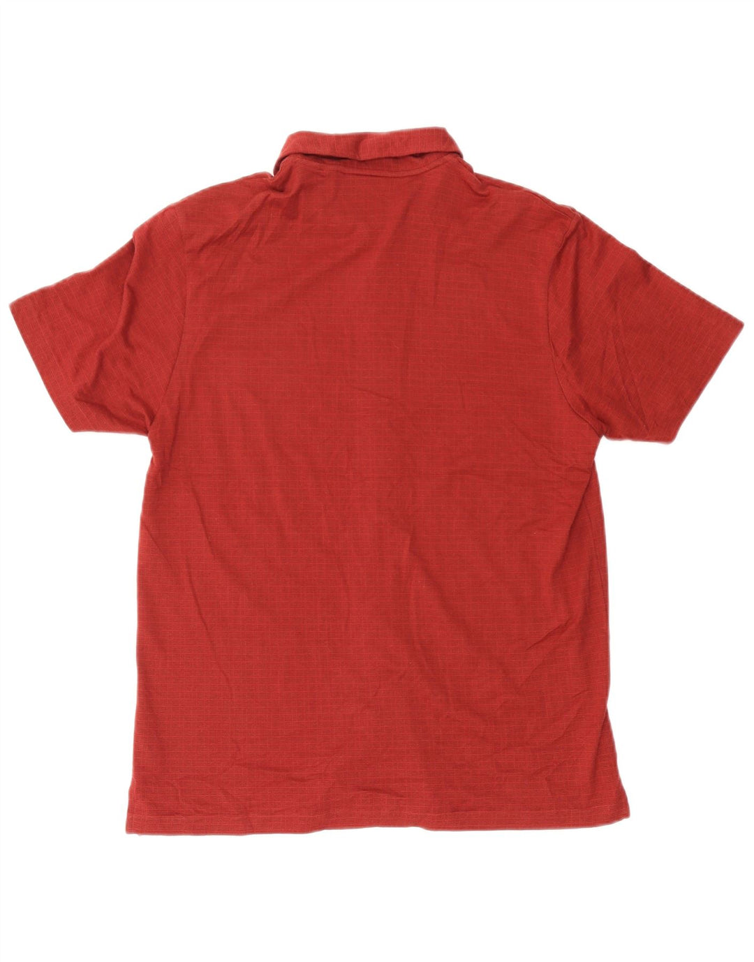 Camisa masculina de manga curta Dkny de algodão geométrico vermelho médio
