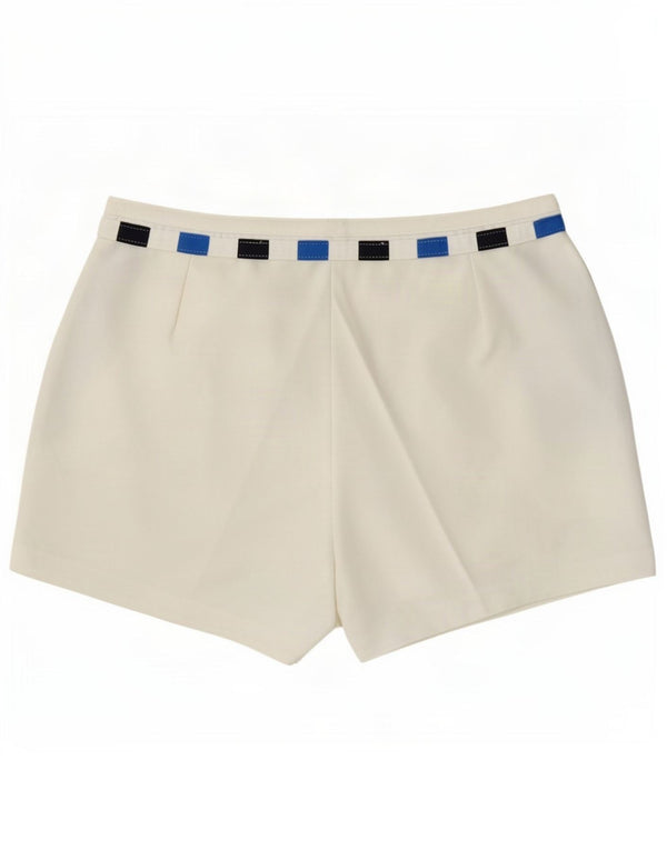 Shorts Chino feminino Sergio Tacchini IT 52 2XL W36 branco colorblock