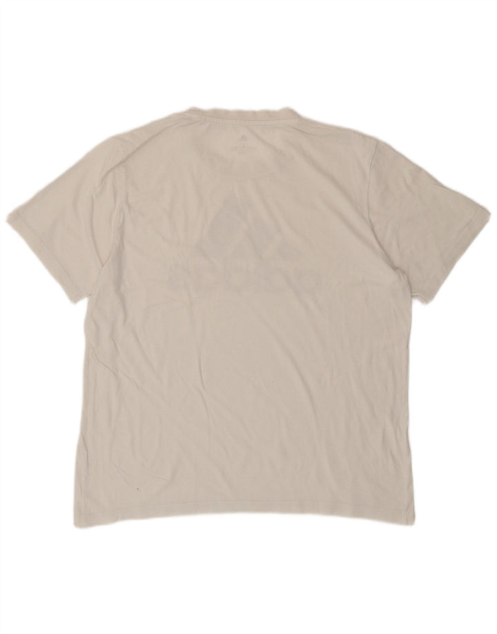 ADIDAS Mens Graphic T-Shirt Top Grande Branco