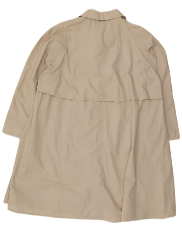 Trench coat feminino Andrea Mare com ajuste solto Reino Unido 14 poliéster bege médio