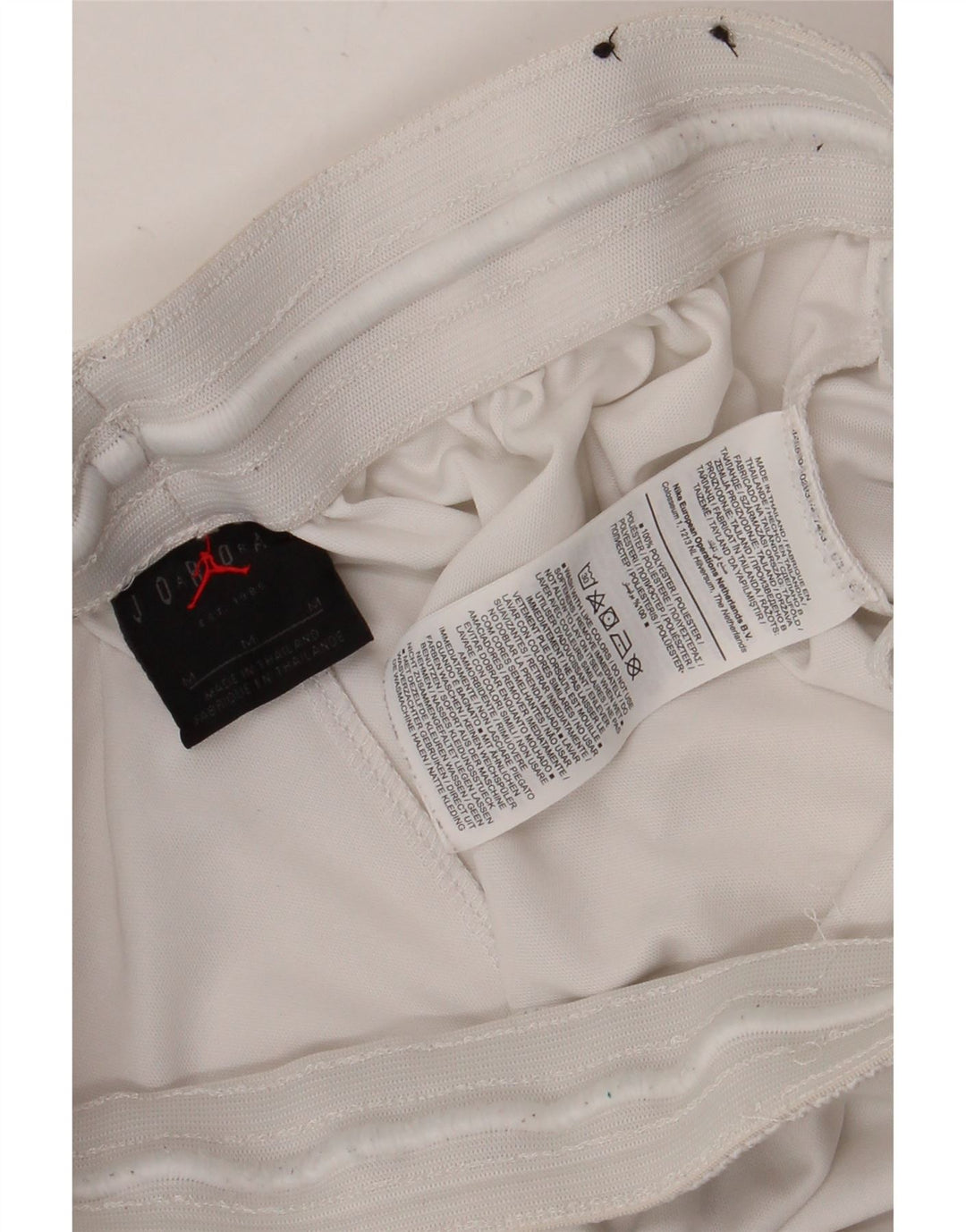 Jordan Mens Sport Shorts Médio Branco Colourblock Poliéster