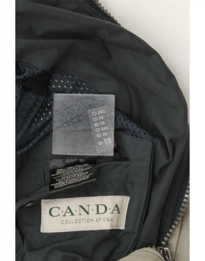 Jaqueta corta-vento masculina C&A IT 46 poliéster cinza grande