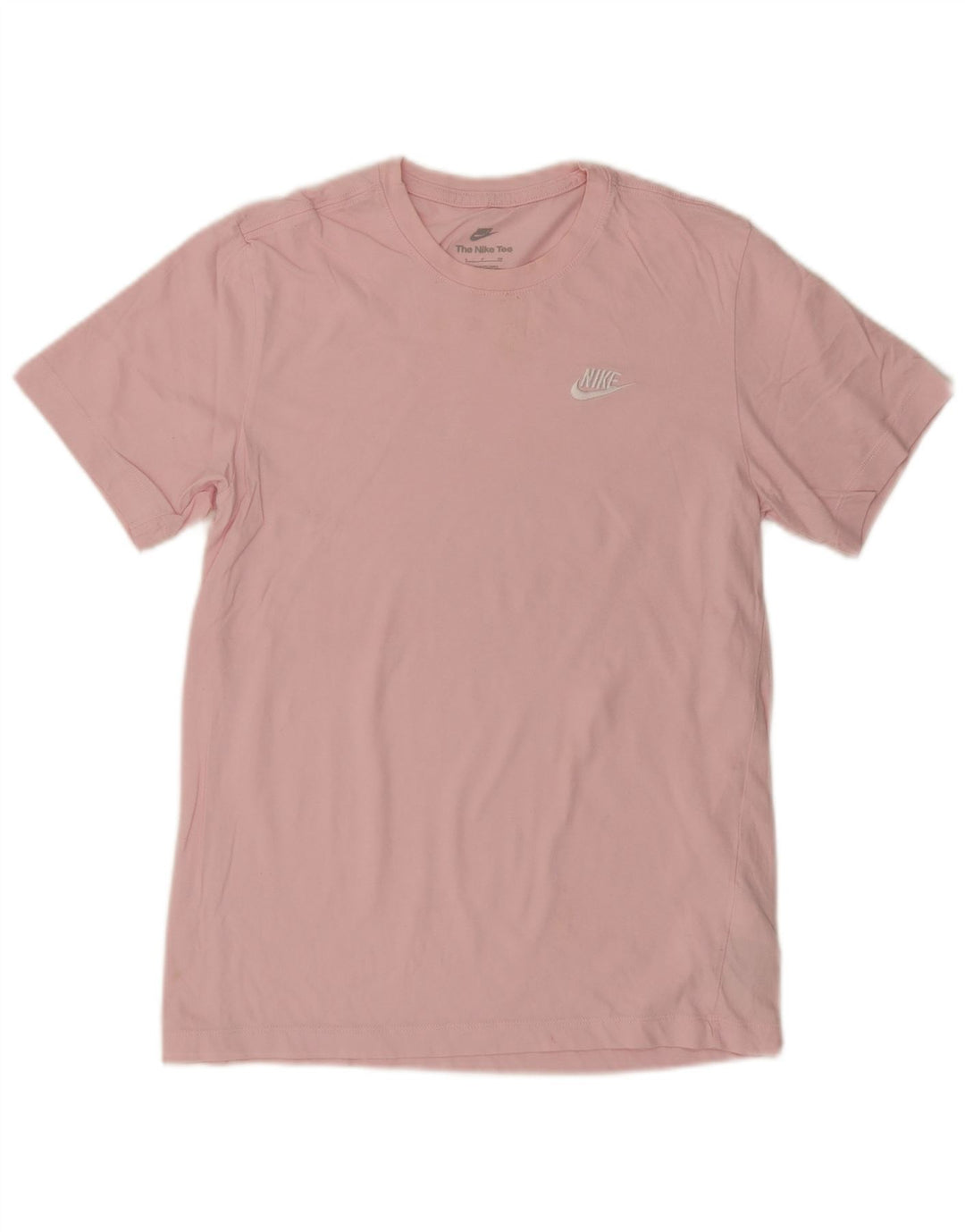 Camiseta feminina Nike UK 10 pequena algodão rosa