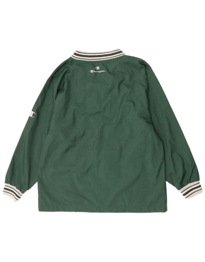 Champion masculino gráfico pulôver agasalho jaqueta XL verde colorblock