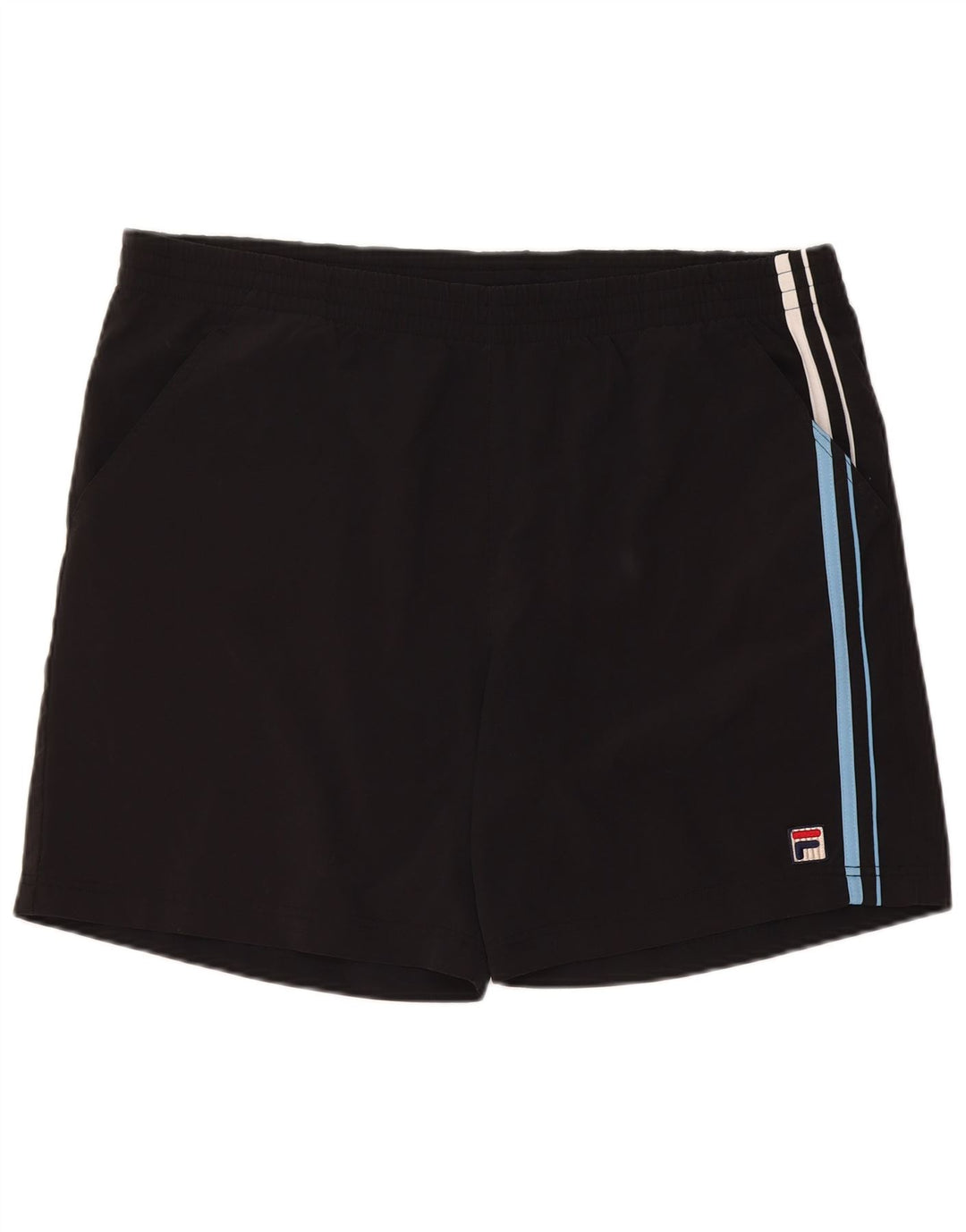 FILA Mens Sport Shorts Médio Poliéster Preto