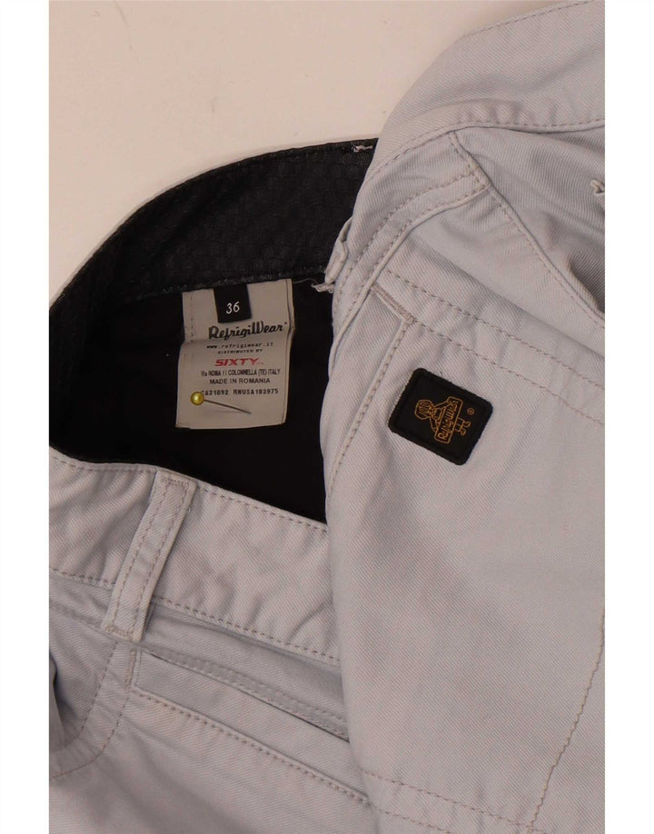 Shorts casuais masculinos Refrigiwear W36 grande algodão azul